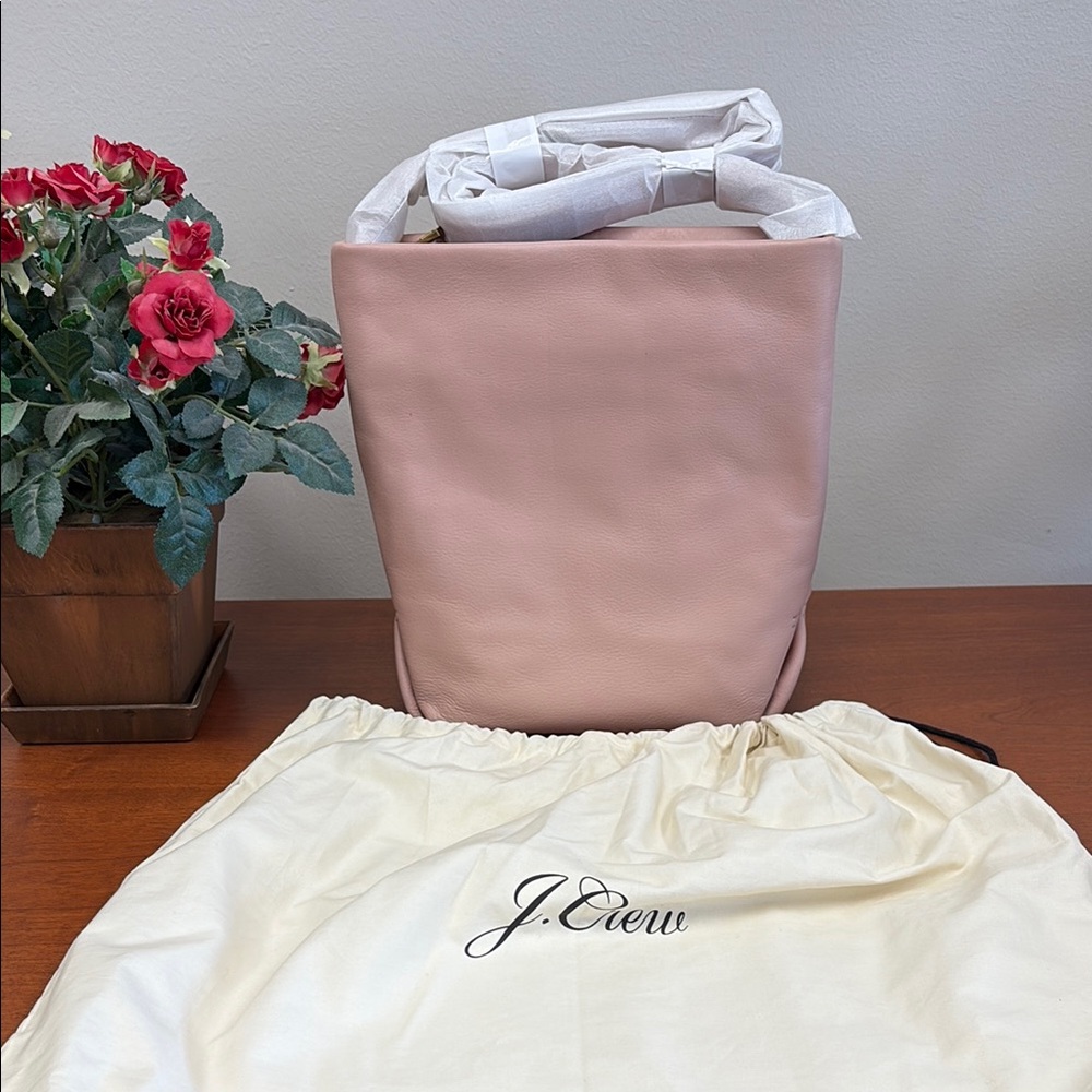J. Crew Oslo Soft Leather Bucket Bag - Color Warm Clay